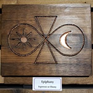 Wood and Copper Meditation Board - Epiphany