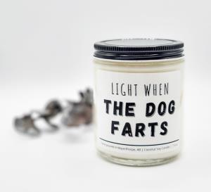 Light when the Dog Farts - Coconut Soy Candle