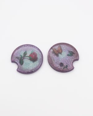 Rose Butterfly Car Coaster