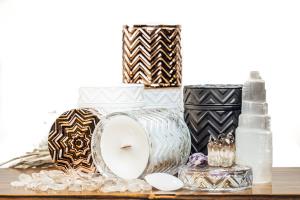 Chevron 14 oz Hand Crafted Candle