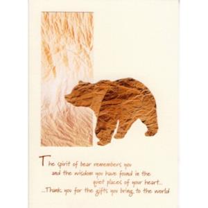Card - The Spirit of Bear...