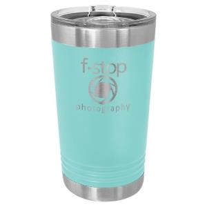 16 oz Stainless Steel Pint Teal