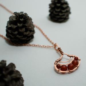Reishi Mushroom - Copper Pendant