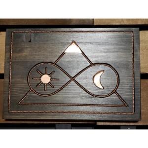 Wood and Copper Meditation Board - Ascendance