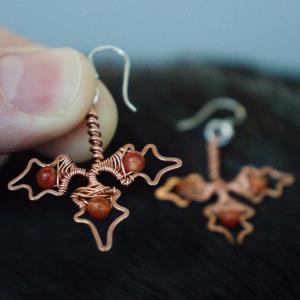 Holly Leaf Copper Earrings