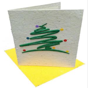 Mr. Ellie Pooh Christmas Card - Tree