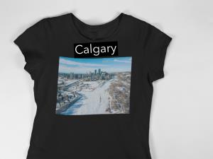 Winter Downtown Calgary T Shirt