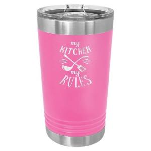 16 oz Stainless Steel Pint Pink