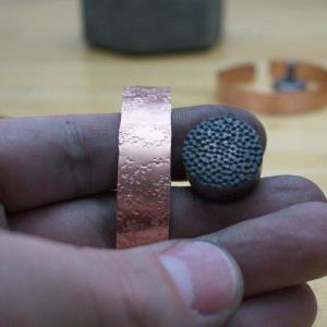 Speckled Sand - Textured Copper Bracelets