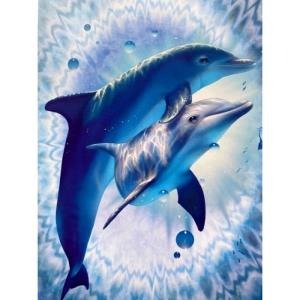 Dolphin Pair - Kenaf Card