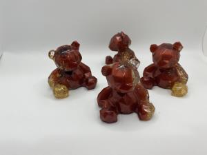 Beary Cute Resin Figurine - Golden Red Delight