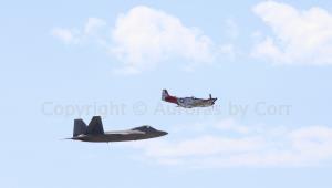 Heritage Flight 2 - Raptor and Mustang - Photographic Print - Matted