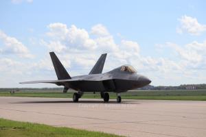 F-22 Raptor on Tarmac - Photographic Print