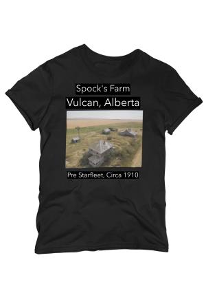 Spocks Ancestral Vulcan, Alberta Farm T Shirt