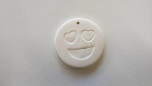 Happy Heart Eyes Emoji Ornament