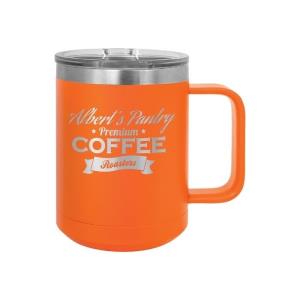 15 oz Stainless Steel Mug  Orange