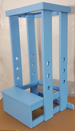 Adjustable Children's Step , Blue Neon