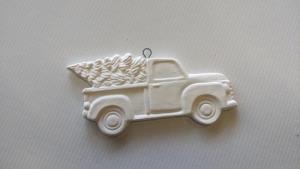 Truck with tree ornament