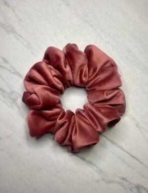 Dusty Rose Velvet Scrunchie
